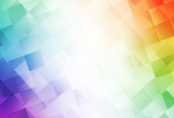Light Multicolor vector background in polygonal style.