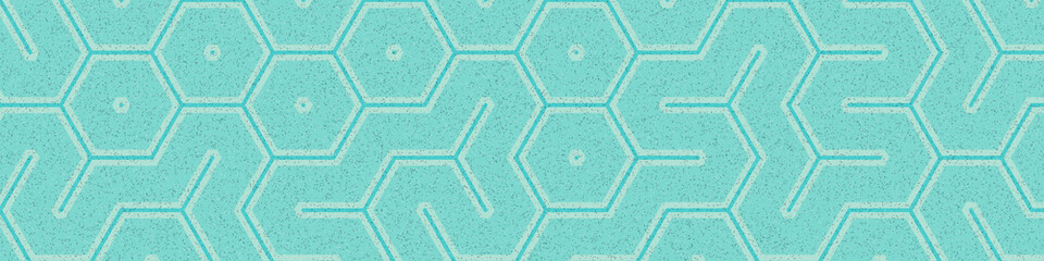Colour Hexagon Tile Connection art background design illustration