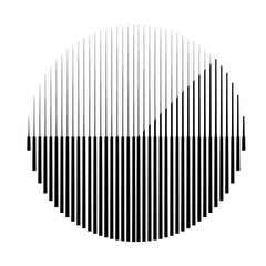 Abstract Hipster Lines Background with geometric circles . Vector Line Design . Poster template . Minimal art .