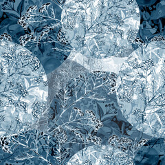 Beautiful vintage vegetative background. Floral pattern with a branch of permafrost, tansy, wild grass, immortelle. Watercolor paint splash. drawing of a wild flower. For fabric, wallpaper, material