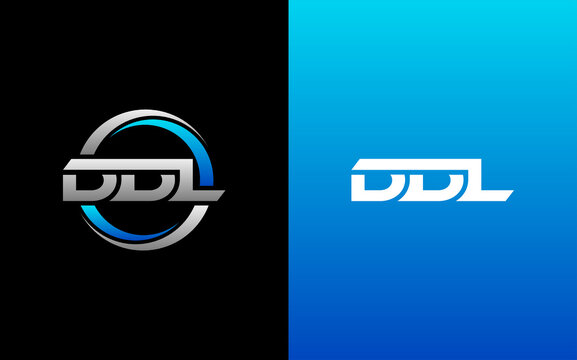 DDL Letter Initial Logo Design Template Vector Illustration