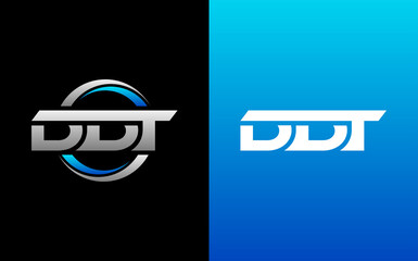 DT Letter Initial Logo Design Template Vector Illustration