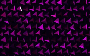 Dark Pink vector template with crystals, triangles.