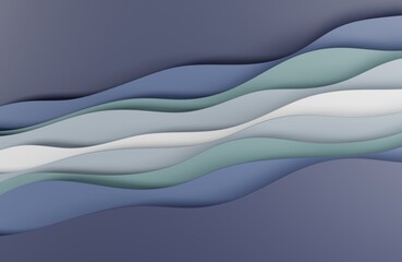 3D illustration Blue abstract texture.paper art style can be used in cover design,website backgrounds or advertising.