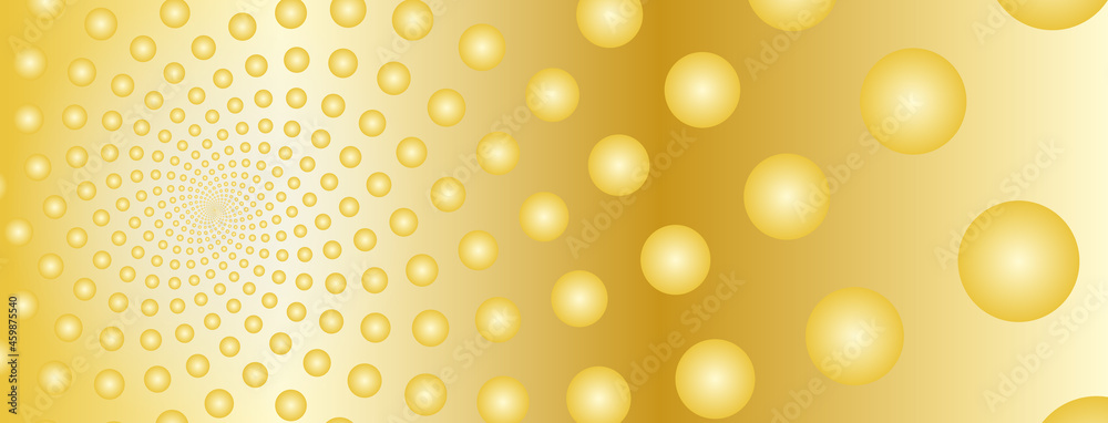 Sticker golden shiny abstract background template with golden ratio elements. geometric website header or ba