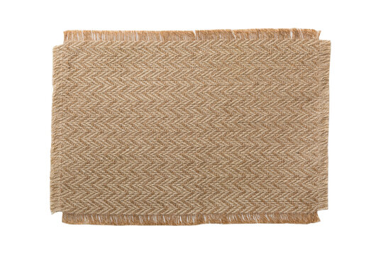 Top view of isolated placemat for food. Empty space for your design