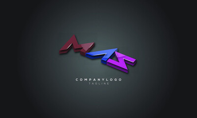 MAS, SAM, AMS, SMA, AMS, ASM, MAS, Abstract initial monogram letter alphabet logo design