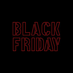 Black Friday banner. Vector illustration	