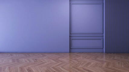Empty room with Wall Background. 3D illustration, 3D rendering	