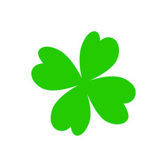 
Clover leaves icon vector. Saint  Patrick's Day illustration sign. leprechaun symbol or logo.
