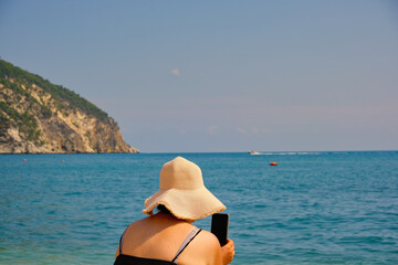 wide blue sea on the Gargano