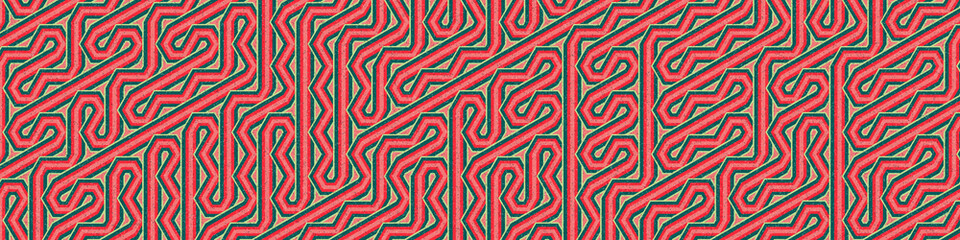 Colour Hexagon Tile Connection art background design illustration