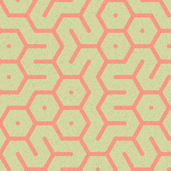 Colour Hexagon Tile Connection art background design illustration