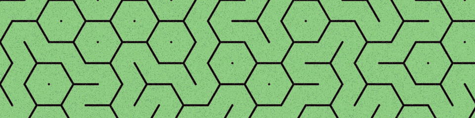 Colour Hexagon Tile Connection art background design illustration