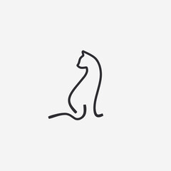 Vector illustration of a cat