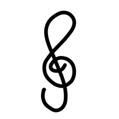 Obraz premium treble clef. musical sign icons