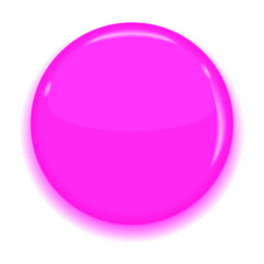 Pink web button isolated on a white background. 3d illustration