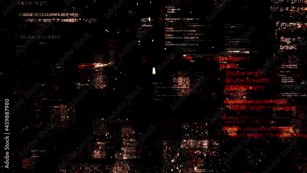Poster technology data binary code network conveying connectivity, complexity and data flood of modern digi