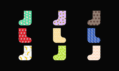 Holiday sock set, Christmas socks, gift socks, gifts, socks, Christmas tree, cozy, winter fairy tale, patterned socks, colorful socks, new year