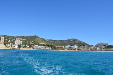 Fototapeta na wymiar Mallorca vom Wasser aus