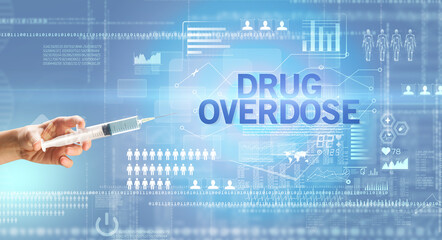 Close-up view of doctor's hand in a white glove holding syringe