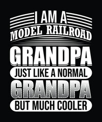 Model Railroad t Shirt Design.