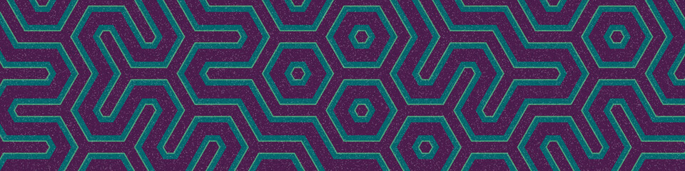 Colour Hexagon Tile Connection art background design illustration