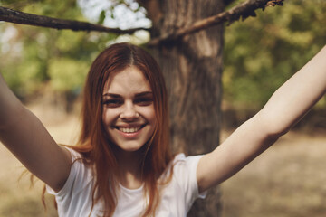 woman holding flowers nature Lifestyle summer