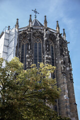 Aachen Cathedral with pointed towers