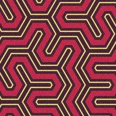 Colour Hexagon Tile Connection art background design illustration