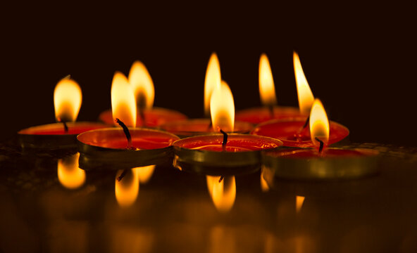 candles in the dark
