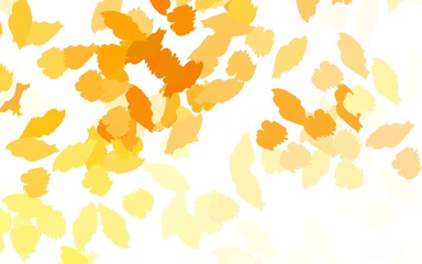 Light Orange vector backdrop with memphis shapes.