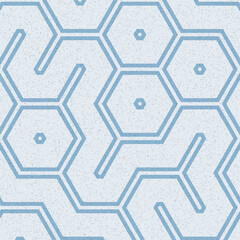 Colour Hexagon Tile Connection art background design illustration