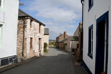 Fototapeta na wymiar the village of Bowness on Solway in Cumbria, UK