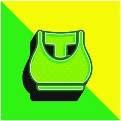 Bra Green and yellow modern 3d vector icon logo