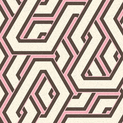 Colour Hexagon Tile Connection art background design illustration