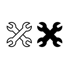 setting icon, workshop icon, automotive icon, setting and workshop symbol