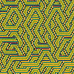 Colour Hexagon Tile Connection art background design illustration