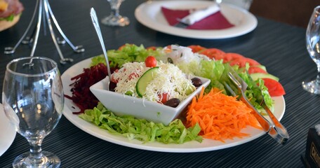 appetizer ,party od food table setting