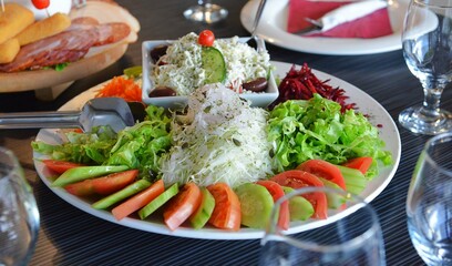 appetizer ,party od food table setting