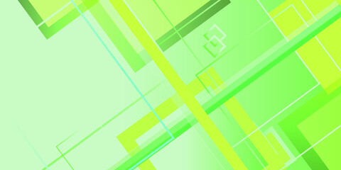 Green Abstract Background With Lines