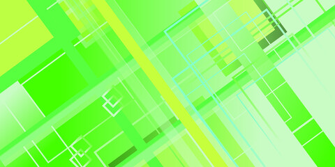 Green Abstract Background With Lines