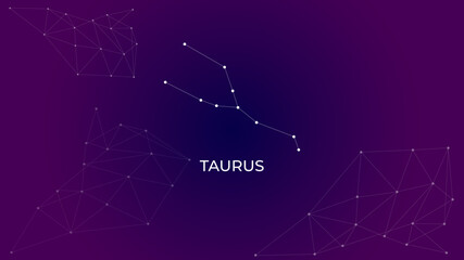 Taurus Constellation Abstract Background