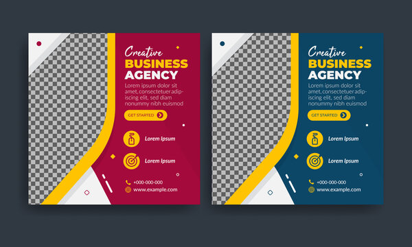 Flyer or Social Media Post template themed Creative Business Agency
