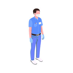 Fototapeta premium Dentist Isometric Icon