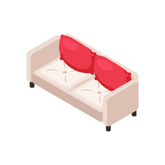Sofa Isometric Illustration