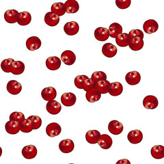 Seamless pattern on a white background, depicting bright mischievous cherries.Naughty background in a watercolor manner for the holidays, printing, textiles.