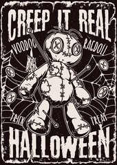 Obraz premium Happy Halloween vintage poster