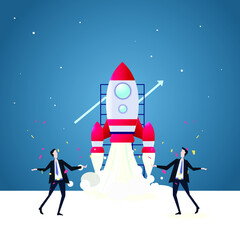 Business growth vector graphics