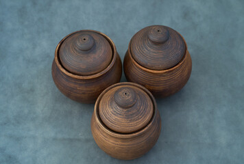 Ceramics, a ceramic product made with your own hands, made on a potter's wheel, a jug, a mug, clay.